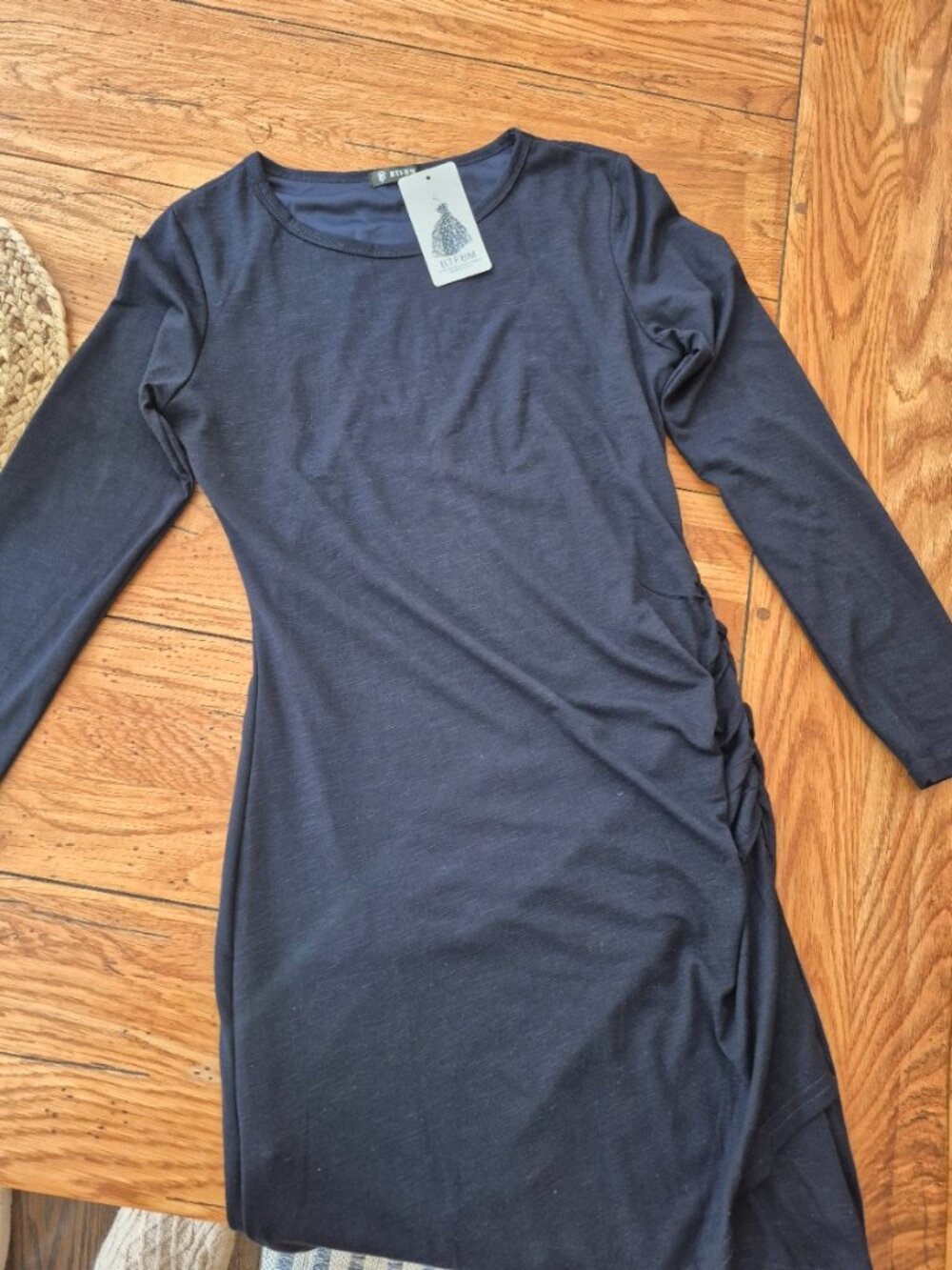 DARK BLUE size medium fall dress brand BTFBM WOMEN